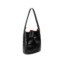 Load image into Gallery viewer, LOEKA Lia Bucket Bag Black
