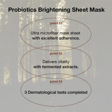 Load image into Gallery viewer, AROH Probiotics Brightening Sheet Mask 1Box
