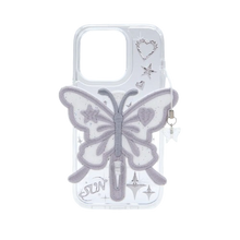 Load image into Gallery viewer, SECOND UNIQUE NAME Clear Patch Butterfly Silver
