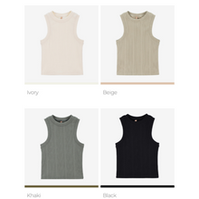 Load image into Gallery viewer, CONCHWEAR Bagel Ribbed Sleeveless 4Colors
