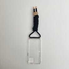 Load image into Gallery viewer, ARNO iPhone Case with Rope Strap Chic Black
