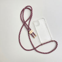 Load image into Gallery viewer, ARNO iPhone Case with Rope Strap Rose Purple
