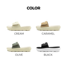 Load image into Gallery viewer, AKIII CLASSIC Dual Cushioning Slide Sandals Olive

