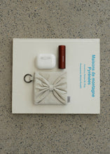 Load image into Gallery viewer, KWANI My Dear Bow Bow Mini Pouch Sleek Dove
