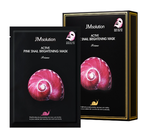 JM SOLUTION Active Pink Snail Brightening Mask Prime (10pcs)