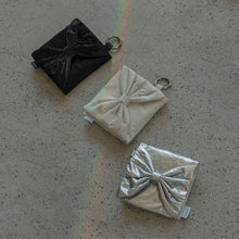 Load image into Gallery viewer, KWANI My Dear Bow Bow Mini Pouch Pouch Silver
