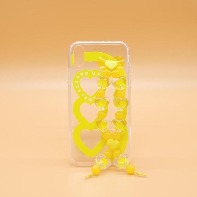 SECOND UNIQUE NAME Sun Case Heart Bubble Yellow