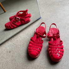 Load image into Gallery viewer, THANK YOU SHOES MUCH Jelly Sandal Red
