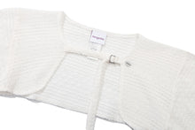 Load image into Gallery viewer, TARGETTO Crochet Bolero Cardigan White
