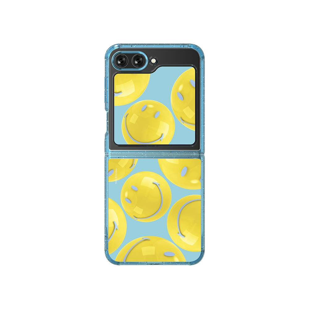 SLBS Smiley Blue Balloon Flipsuit Phone Case for Galaxy Z Flip5