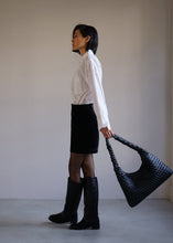 Load image into Gallery viewer, KWANI Textured Hobo Bag Black
