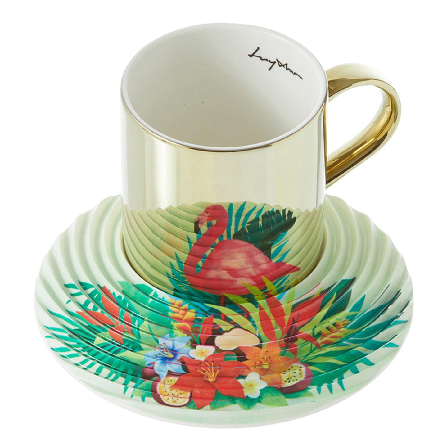 LUYCHO On Flowers Series Flamingo (Short Cup 250ml)