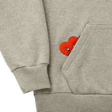 Load image into Gallery viewer, GRIMPER Shyly Heart Hoodie Grey
