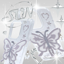 Load image into Gallery viewer, SECOND UNIQUE NAME Clear Patch Butterfly Silver

