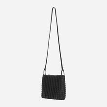 Load image into Gallery viewer, KWANI Square Embossed Bag Mini Tote Black
