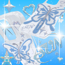Load image into Gallery viewer, SECOND UNIQUE NAME Clear Patch Butterfly Blue
