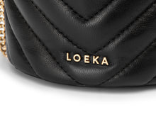 Load image into Gallery viewer, LOEKA Matilda Drawstring Bag Black
