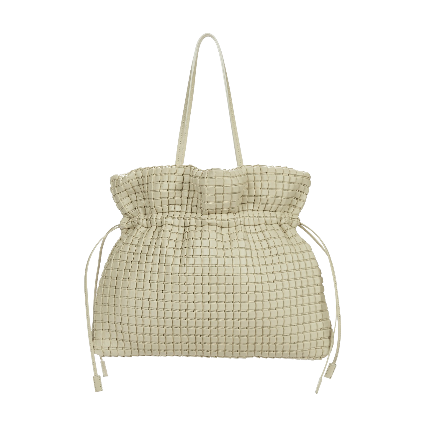 KWANI Square Embossed Bag Big Tote Ivory