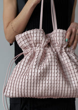 Load image into Gallery viewer, KWANI Square Embossed Bag Big Tote Pink
