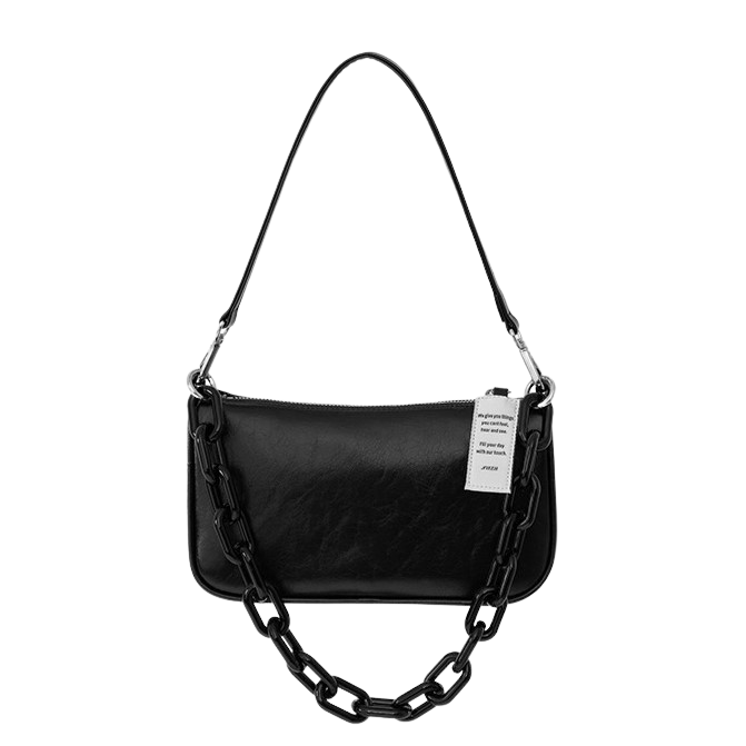 NIEEH Envelope Bag(Leather)_Dark Black (BLACKPINK JENNIE's pick)