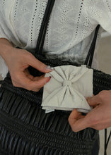 Load image into Gallery viewer, KWANI My Dear Bow Bow Mini Pouch Sleek Dove
