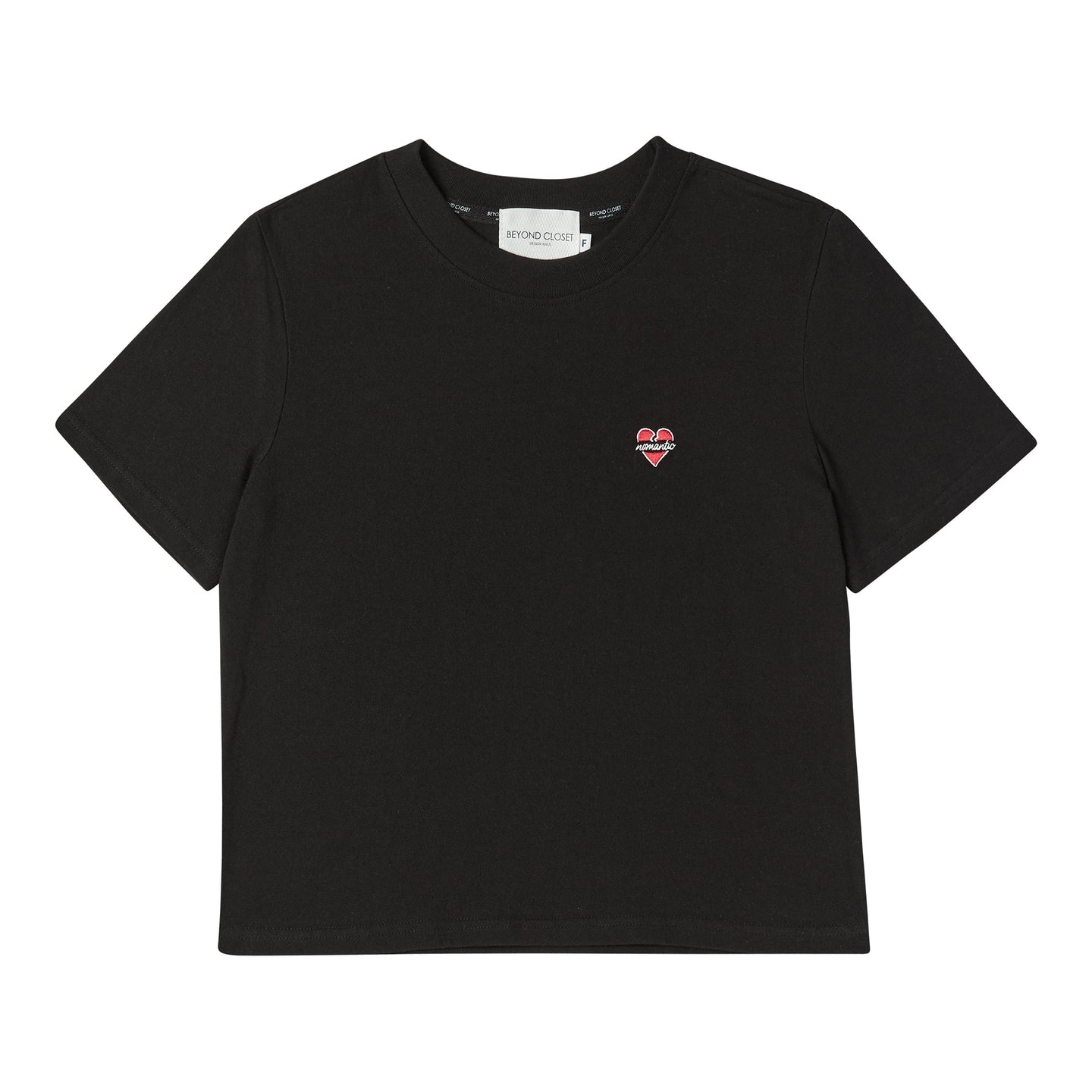 BEYOND CLOSET Women's Edition Nomantic Logo T-Shirt Black