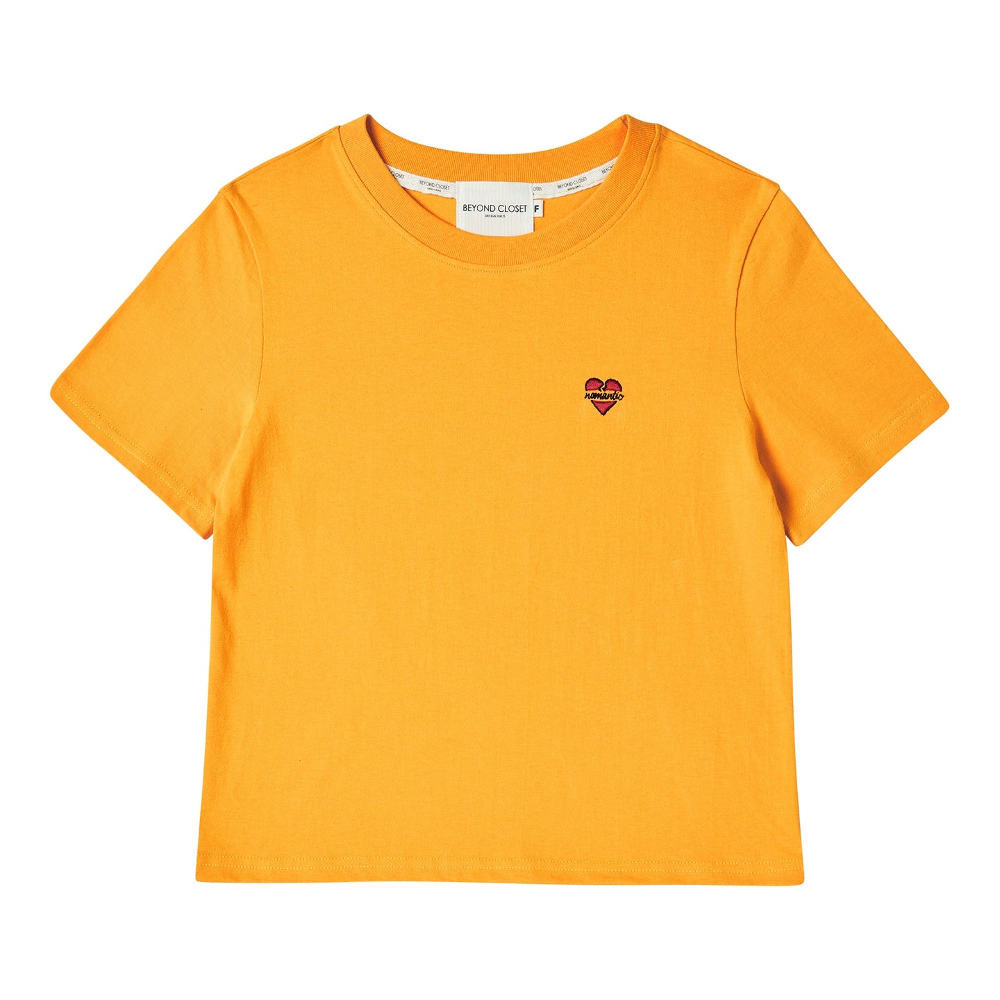 BEYOND CLOSET Womens Edition Nomantic Logo T-Shirt Yellow