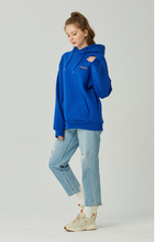 Load image into Gallery viewer, GRIMPER Shyly Heart Hoodie Blue
