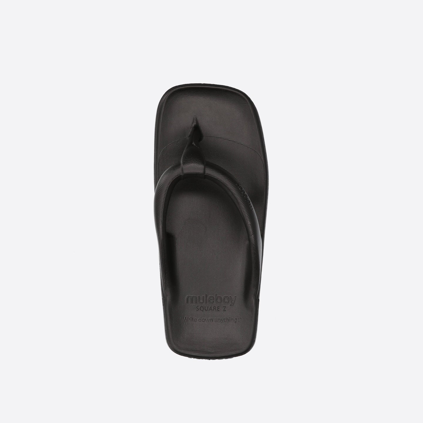 MULEBOY Square Z Flip Flop Black