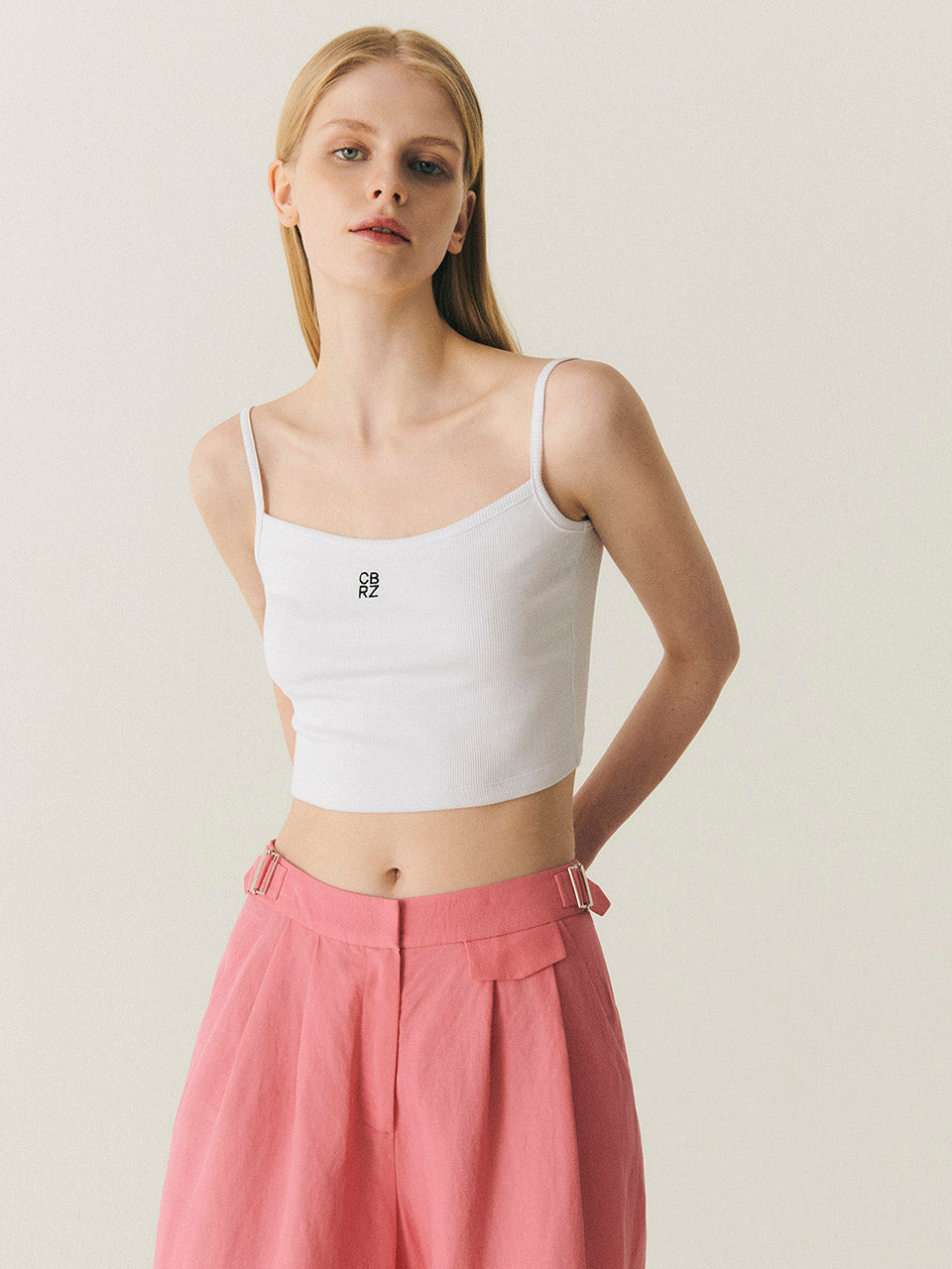 CITYBREEZE Embroidered Logo Top White
