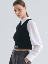 Load image into Gallery viewer, CITYBREEZE Logo Sleeveless Cropped Top Black
