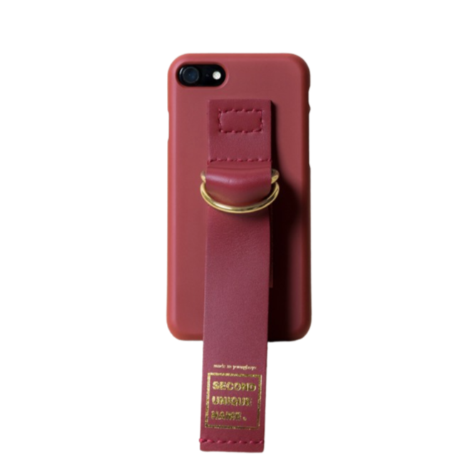 SECOND UNIQUE NAME Sun Case Leather Burgundy