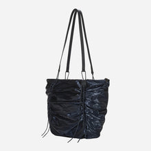 Load image into Gallery viewer, KWANI Deborah Ruched Bag Navy
