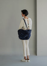 Load image into Gallery viewer, KWANI Deborah Ruched Bag Navy
