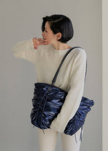 Load image into Gallery viewer, KWANI Deborah Ruched Bag Navy
