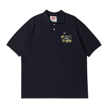 Load image into Gallery viewer, BEYOND CLOSET Collection Line Academy Logo Cotton PK T-Shirt Navy
