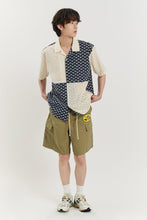 Load image into Gallery viewer, BEYOND CLOSET Collection Line Archive Pattern Cutting Open Collar Shirt Navy
