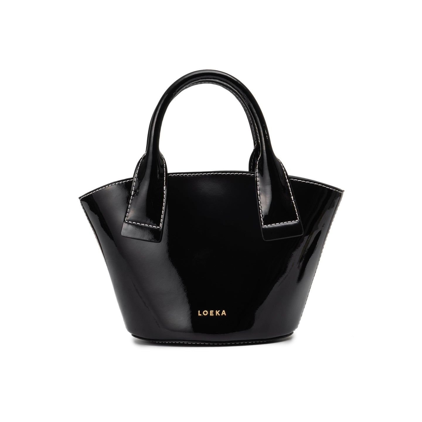 LOEKA Marqueta S Tote Bag Shinny Black