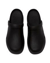 Load image into Gallery viewer, 23.65 Bisbee Rubber Mules Black
