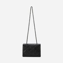 Load image into Gallery viewer, KWANI Lozenge Micro Midnight Black Studded Bag
