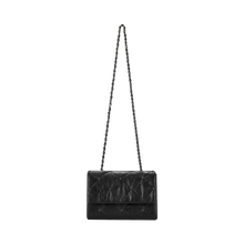 Load image into Gallery viewer, KWANI Lozenge Micro Midnight Black Studded Bag
