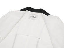 Load image into Gallery viewer, EMKM Line Point Linen Jacket White
