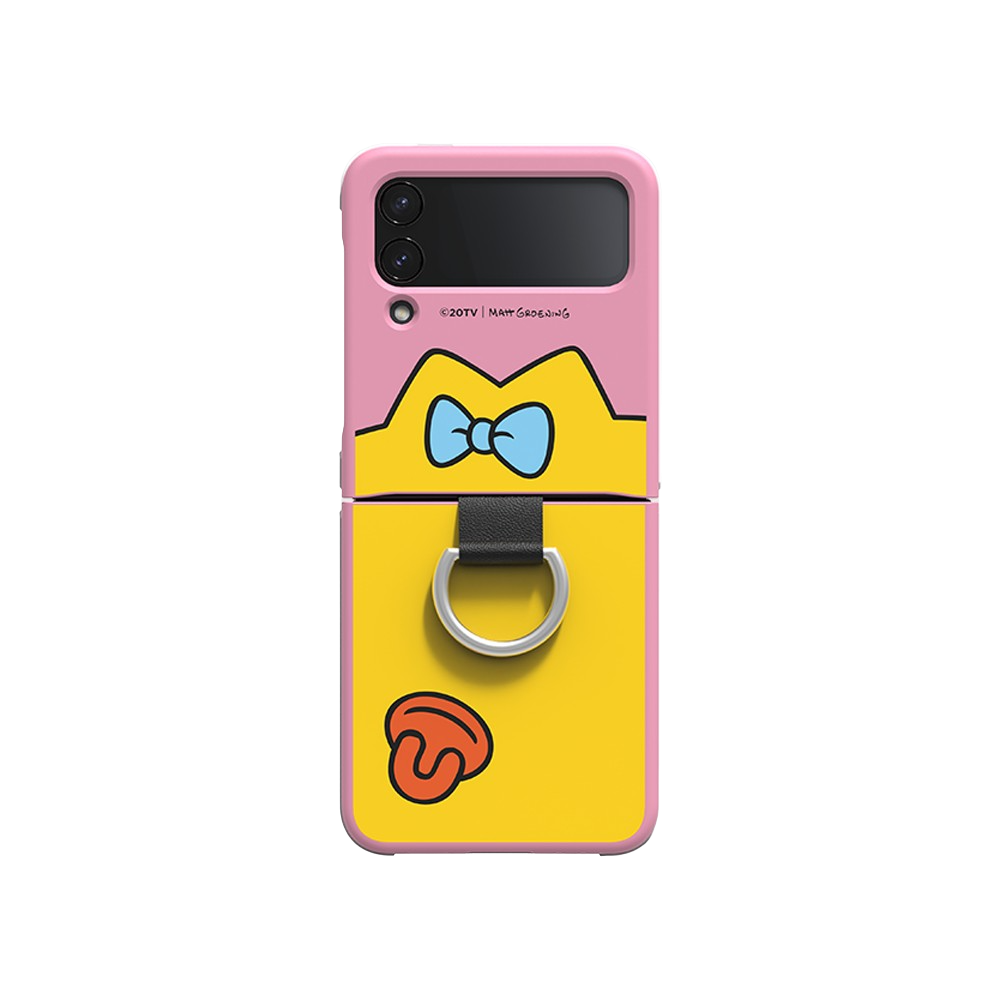 SLBS Eco Friends Maggie Simpsons Phone Case with ring for Galaxy Z Flip4