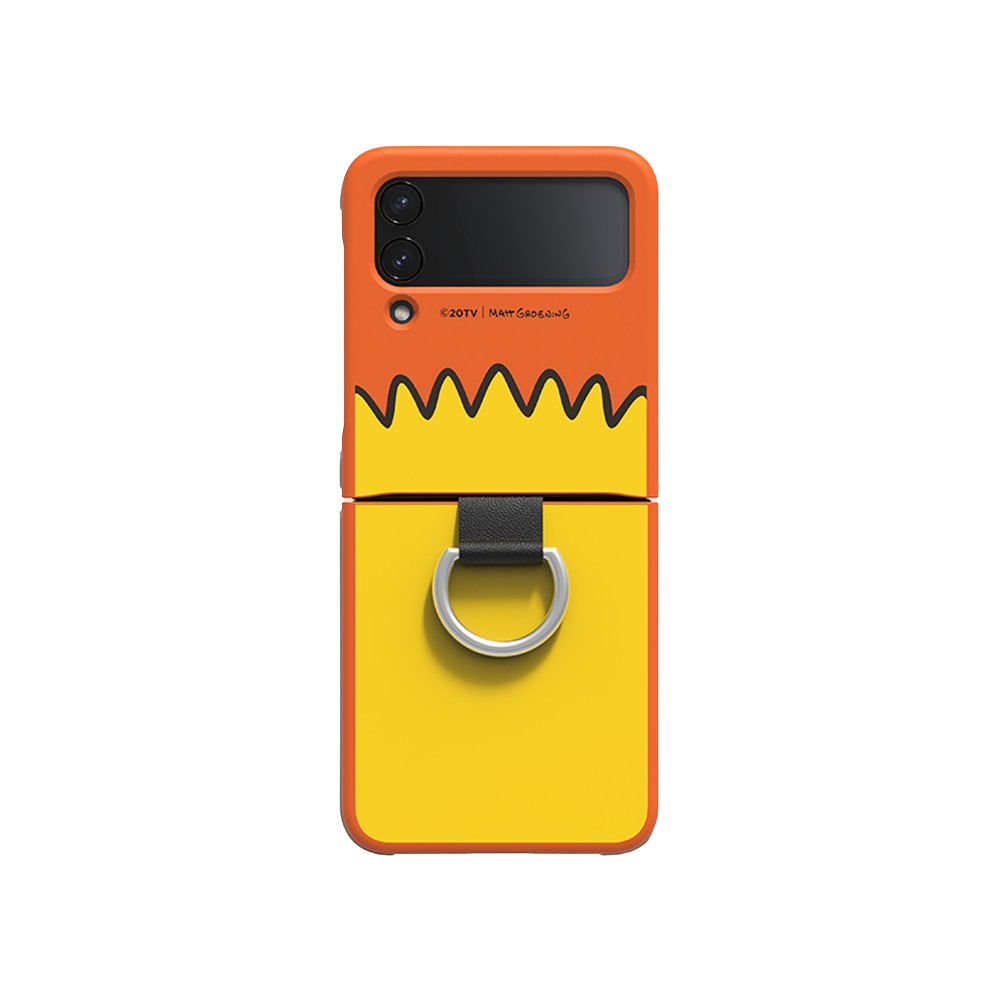 SLBS Eco Friends Bart Simpsons Phone Case with ring for Galaxy Z Flip4